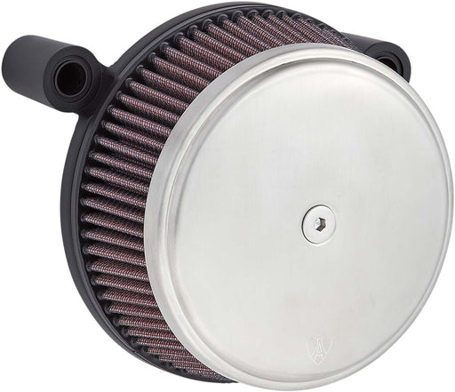 Arlen Ness Brushed Stainless Big Sucker Stage 1 Air Cleaner w/Standard Air Filter for Various Various Harley-Davidson Motorcycles (See Fitment List) #18-753