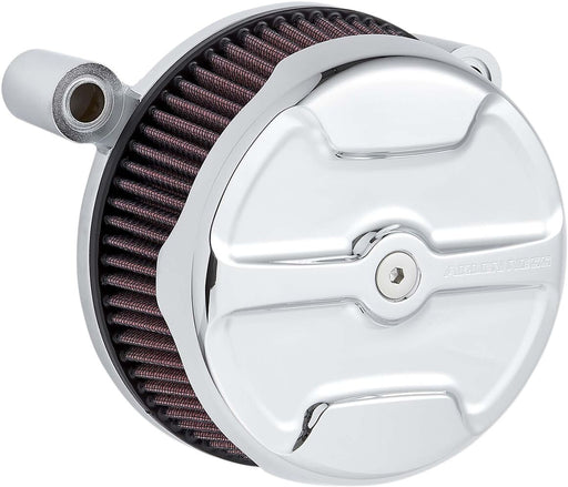 Arlen Ness Chrome Knuckle Big Sucker Stage 1 Air Cleaner w/Standard Air Filter for Various Various Harley-Davidson Motorcycles (See Fitment List) #18-756