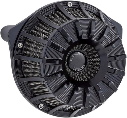 Arlen Ness Black Anodised 15-Spoke Inverted Series Air Cleaner Kit for Various Various Harley-Davidson Motorcycles (See Fitment List) #18-993