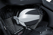 Kuryakyn Signature Series Vantage Air Cleaner By John Shope In Chrome & Black For Indian 2014-2020 Motorcycles (Except Scout)