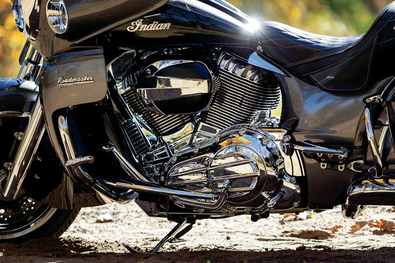 Kuryakyn Signature Series Vantage Air Cleaner By John Shope In Chrome & Black For Indian 2014-2020 Motorcycles (Except Scout)
