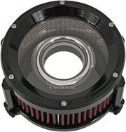 Trask Gloss Black Assault Charge Air High-Flow Air Cleaner for Various Various Harley-Davidson Motorcycles (See Fitment List)