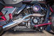 Trask Gloss Black Assault Charge Air High-Flow Air Cleaner for Various Various Harley-Davidson Motorcycles (See Fitment List) #TM-1021GBK