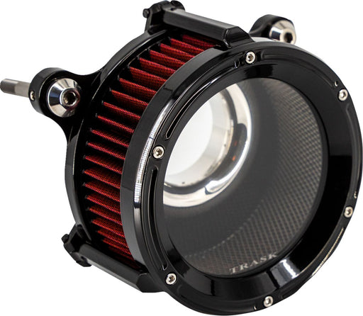 Trask Gloss Black Assault Charge Air High-Flow Air Cleaner for Various Various Harley-Davidson Motorcycles (See Fitment List)