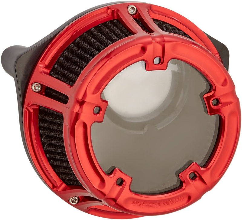 Arlen Ness Red Method Clear Series Air Cleaner Kit for Various Various Harley-Davidson Motorcycles (See Fitment List) #18-171