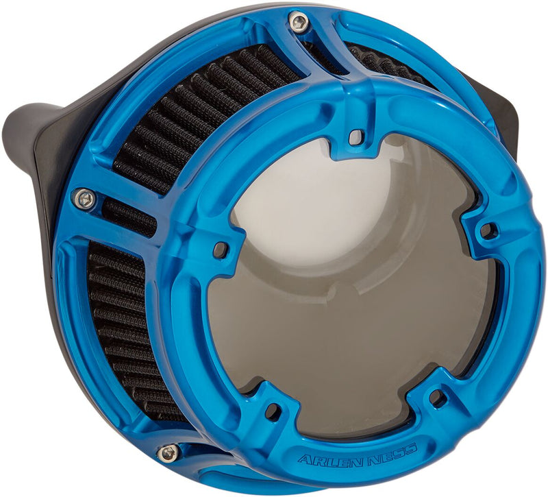 Arlen Ness Blue Method Clear Series Air Cleaner Kit for Various Various Harley-Davidson Motorcycles (See Fitment List) #18-181