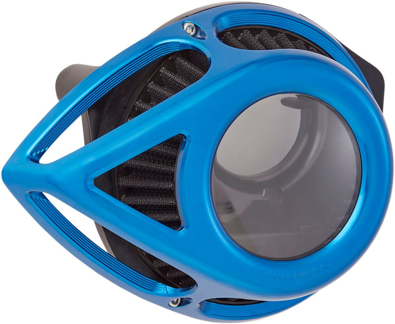Arlen Ness Blue Anodised Clear Tear Series Air Cleaner Kit for Various Various Harley-Davidson Motorcycles (See Fitment List) #18-903