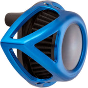 Arlen Ness Blue Anodised Clear Tear Series Air Cleaner Kit for Various Various Harley-Davidson Motorcycles (See Fitment List) #18-903