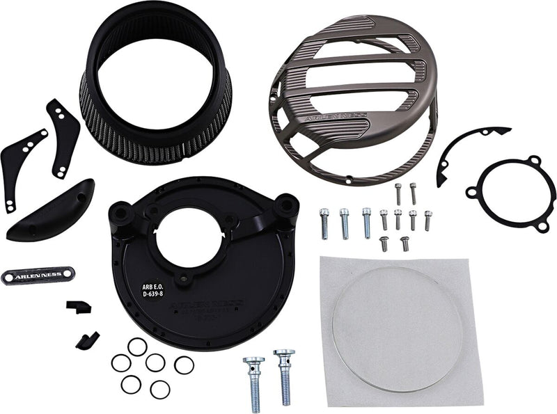 Arlen Ness Titanium Sidekick Air Cleaner Kit for Various Various Harley-Davidson Motorcycles (See Fitment List)