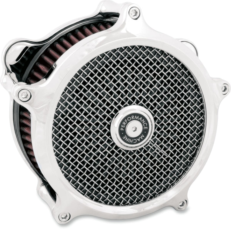 Performance Machine Super Gas Air Cleaner Kit - CNC Billet Aluminum - Chrome for Harley-Davidson Touring, Softail, Sportster & Dyna 2011-2024