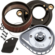 S&S Cycle Mini Teardrop Stealth Air Cleaner Kit for Various Various Harley-Davidson Motorcycles (See Fitment List) #170-0435C