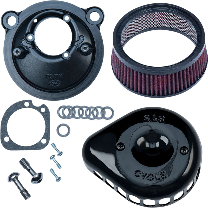 S&S Cycle Mini Teardrop Stealth Air Cleaner Kit for 2007-2020 Harley-Davidson Sportster #170-0440C