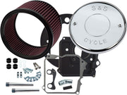 S&S Cycle Air Cleaner Kit with Cover Chrome Silver Billet Aluminium #170-0294E