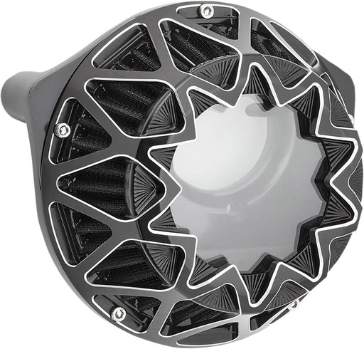 Arlen Ness Black/Silver Crossfire Air Cleaner Kit for Various Various Harley-Davidson Motorcycles (See Fitment List)