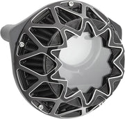 Arlen Ness Black/Silver Crossfire Air Cleaner Kit for 1991-2022 Harley-Davidson Sportster Motorcycles