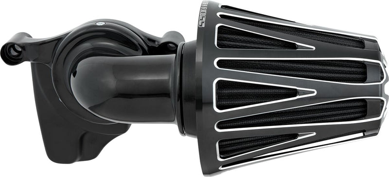 Arlen Ness Monster Sucker Air Cleaner - Each, CNC Billet Aluminum - Black / Machined for Harley-Davidson Touring, Softail, Dyna & Trike 2017-2024