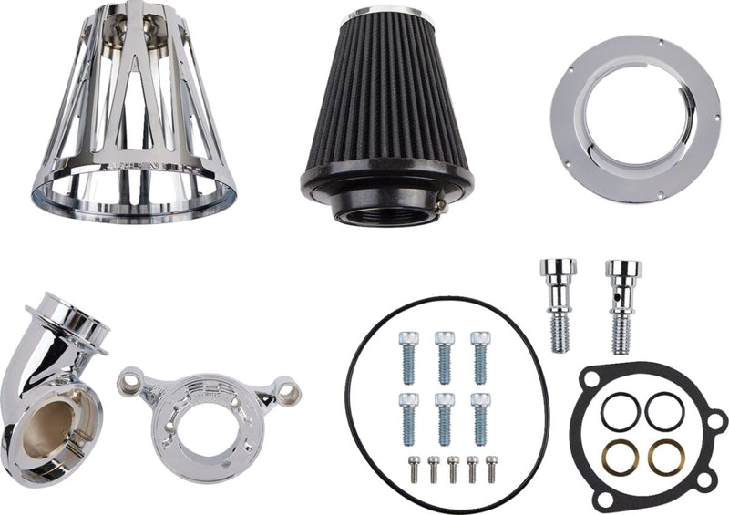 Arlen Ness Monster Sucker Air Cleaner - Each, CNC Billet Aluminum - Chrome for Harley-Davidson Touring, Softail & Dyna 1999-2017