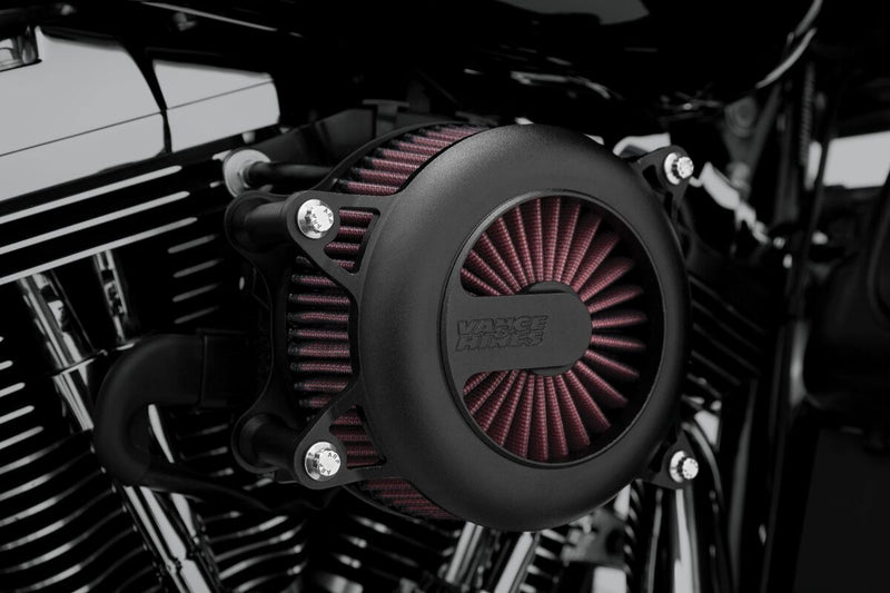 Vance & Hines Rogue Air Cleaner In Wrinkle Black For 2008-2017 HD Softail, Touring And Trike Models