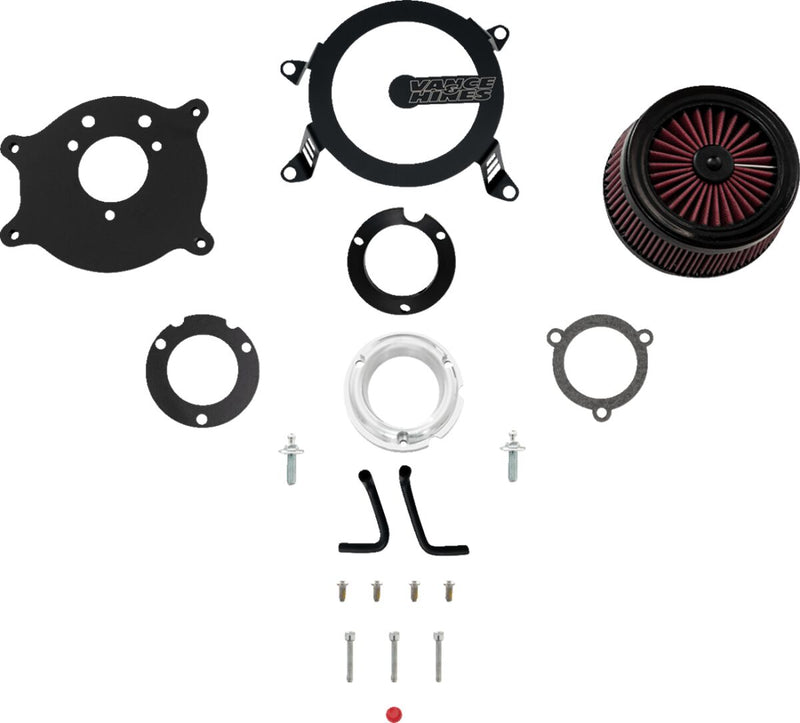 Vance & Hines Cage Fighter Air Cleaner In Matt Black For HD Softail, Touring And Trike Models