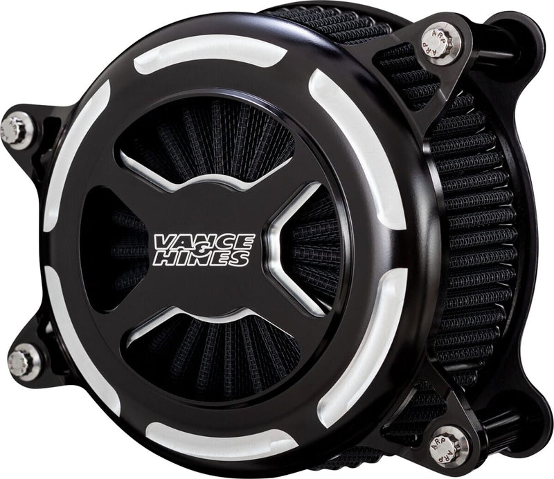 Vance & Hines X Air Cleaner Kit in Black For 2018-2023 Softail, 2017-2023 Touring & Trike Models
