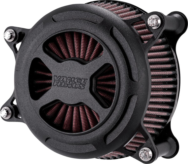Vance & Hines VO2 X Air Intake Kit - CNC Billet Aluminum - Black / Wrinkle for Harley-Davidson Sportster 1991-2022