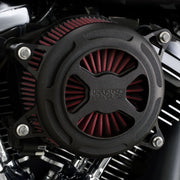 Vance & Hines X Air Cleaner In Wrinkle Black For HD Softail, Touring And Trike Models