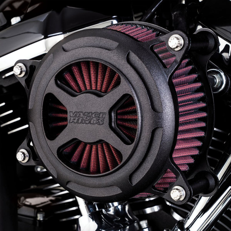 Vance & Hines X Air Cleaner In Wrinkle Black For HD Softail, Touring And Trike Models
