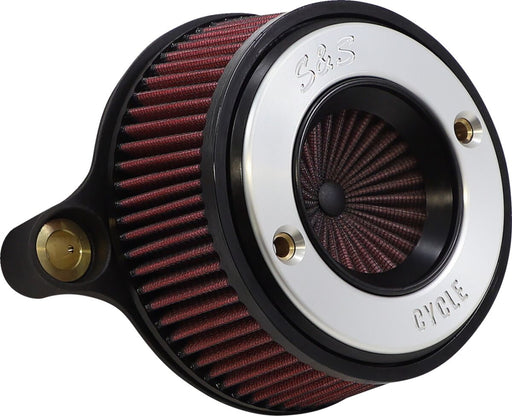 S&S Cycle Air Stinger Stealth Air Cleaner Kit for 2017-2025 Harley-Davidson Chrome Silver
