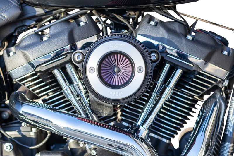 S&S Cycle Air Stinger Stealth Air Cleaner Kit for 2017-2025 Harley-Davidson Chrome Silver #170-0714A