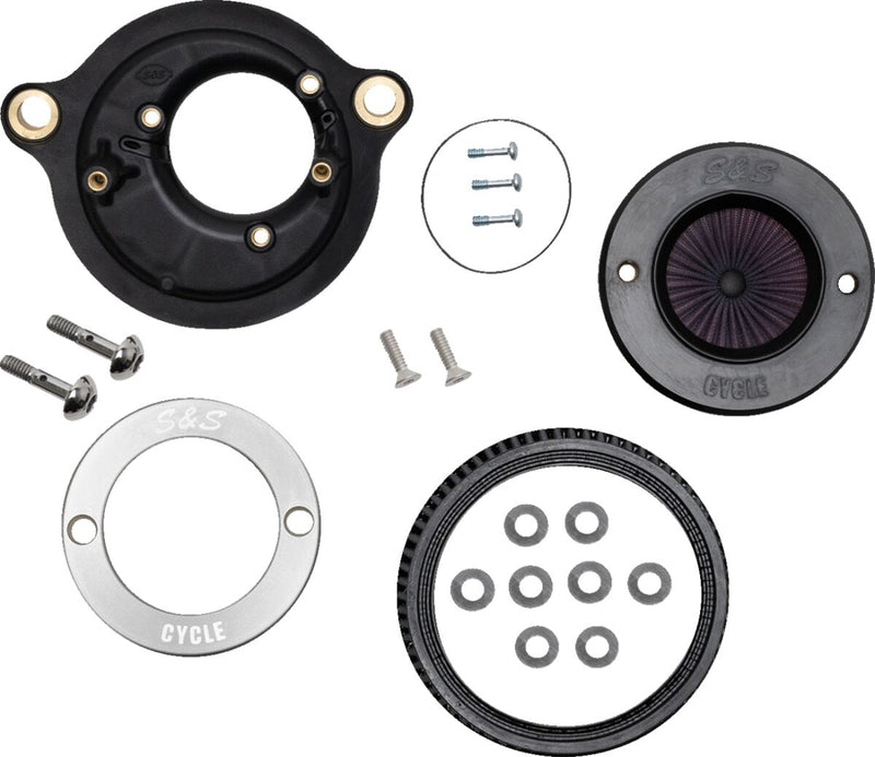 S&S Cycle Air Stinger Stealth Air Cleaner Kit for 2017-2025 Harley-Davidson Chrome Silver