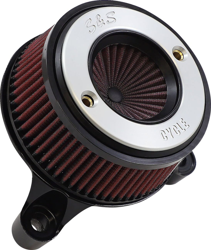 S&S Cycle Air Stinger Stealth Air Cleaner Kit for 2008-2017 Harley-Davidson Chrome Silver