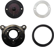 S&S Cycle Air Stinger Stealth Air Cleaner Kit for 2008-2017 Harley-Davidson Chrome Silver #170-0715A