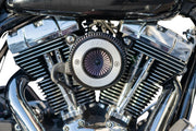S&S Cycle Air Stinger Stealth Air Cleaner Kit for 2008-2017 Harley-Davidson Chrome Silver #170-0715A