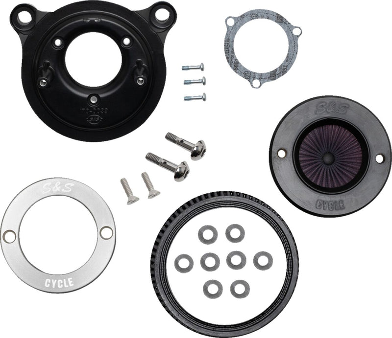 S&S Cycle Air Stinger Stealth Air Cleaner Kit for 2008-2017 Harley-Davidson Chrome Silver