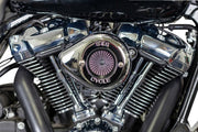 S&S Cycle Air Stinger Stealth Air Cleaner Kit for 2017-2024 Harley-Davidson Chrome Silver