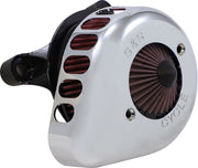 S&S Cycle Air Stinger Stealth Air Cleaner Kit for 2008-2017 Harley-Davidson Chrome Silver