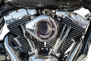 S&S Cycle Air Stinger Stealth Air Cleaner Kit for 2008-2017 Harley-Davidson Chrome Silver