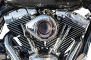 S&S Cycle Air Stinger Stealth Air Cleaner Kit for 2001-2006, 2011-2017 Harley-Davidson Chrome Silver #170-0721A