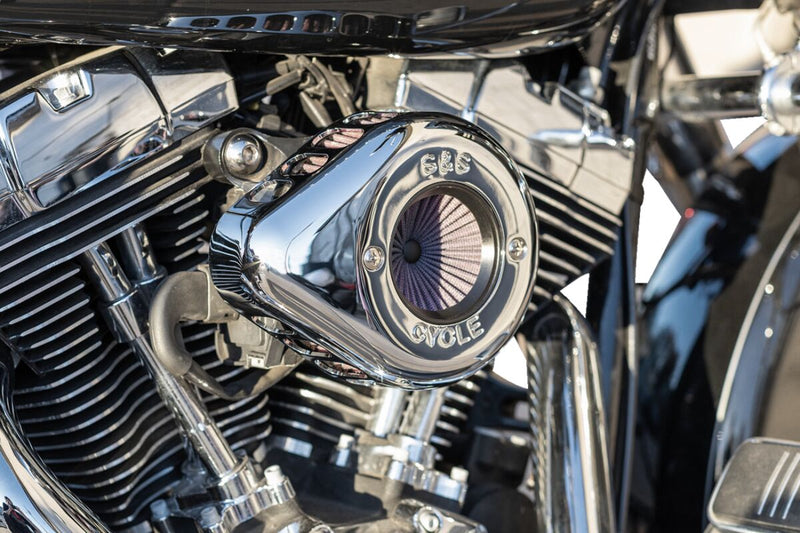 S&S Cycle Air Stinger Stealth Air Cleaner Kit for 2001-2006, 2011-2017 Harley-Davidson Chrome Silver