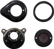 S&S Cycle Air Stinger Stealth Air Cleaner Kit for 2001-2006, 2011-2017 Harley-Davidson Black