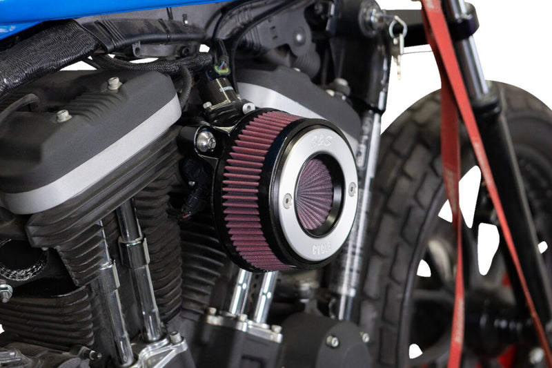 S&S Cycle Air Stinger Stealth Air Cleaner Kit for 2007-2022 Harley-Davidson Black Chrome