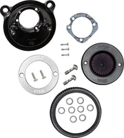 S&S Cycle Air Stinger Stealth Air Cleaner Kit for 2007-2022 Harley-Davidson Black Chrome #170-0724A