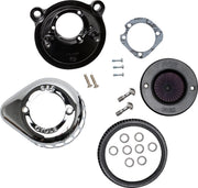S&S Cycle Air Stinger Stealth Air Cleaner Kit for 2007-2022 Harley-Davidson Chrome Silver #170-0725A