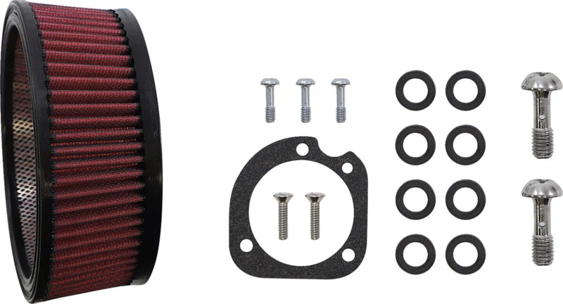 S&S Cycle Air Stinger Stealth Air Cleaner Kit for 2007-2022 Harley-Davidson Chrome Silver
