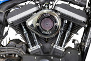 S&S Cycle Air Stinger Stealth Air Cleaner Kit for 2007-2022 Harley-Davidson Chrome Silver #170-0725A
