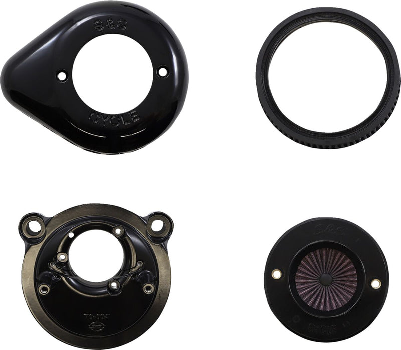 S&S Cycle Air Stinger Stealth Air Cleaner Kit for 2007-2022 Harley-Davidson Black #170-0726A