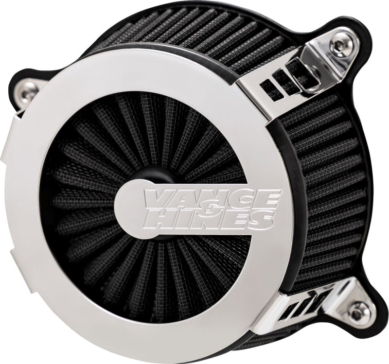 Vance & Hines Cage Fighter Air Cleaner In Chrome For 2008-2017 HD Softail, Touring And Trike Models
