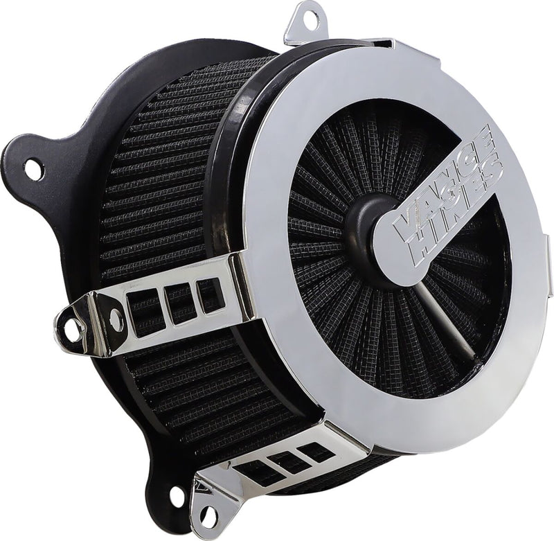 Vance & Hines Cage Fighter Air Cleaner In Chrome For 2008-2017 HD Softail, Touring And Trike Models