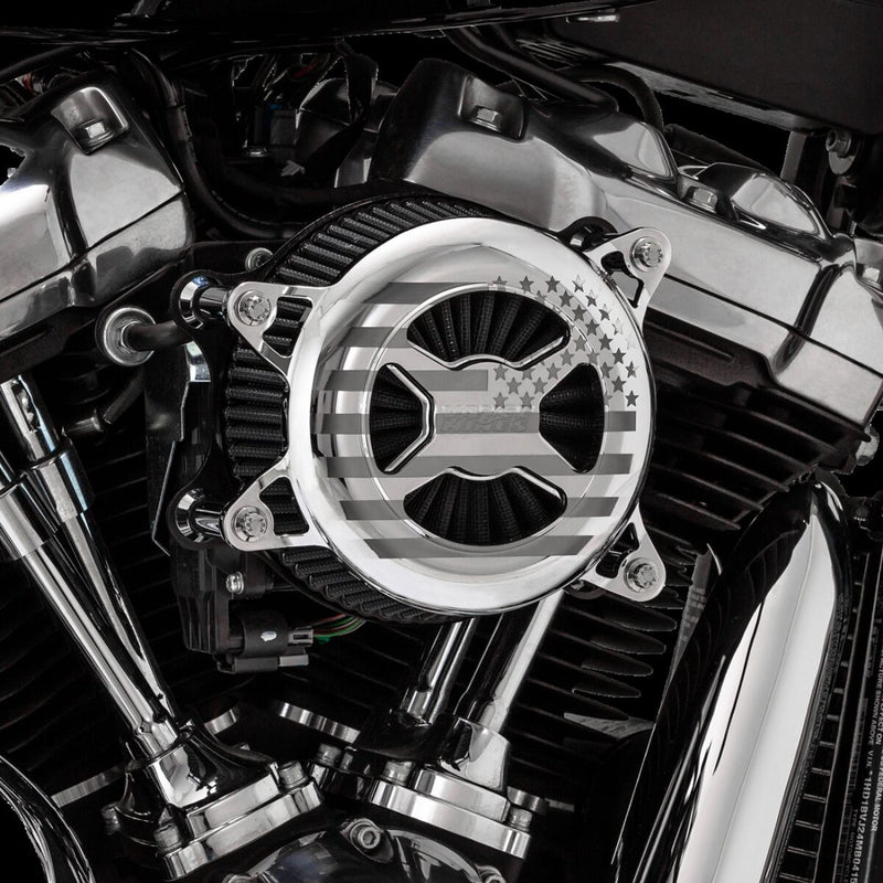 Vance & Hines America Air Cleaner in Chrome For HD Softail, Touring And Trike Models