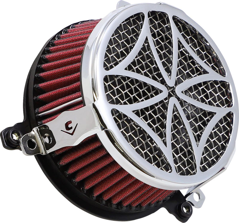 Cobra Air Cleaner Kit - Cobra, Aluminum /  Stainless Steel - Chrome for Harley-Davidson Touring, Softail & Dyna 1999-2017